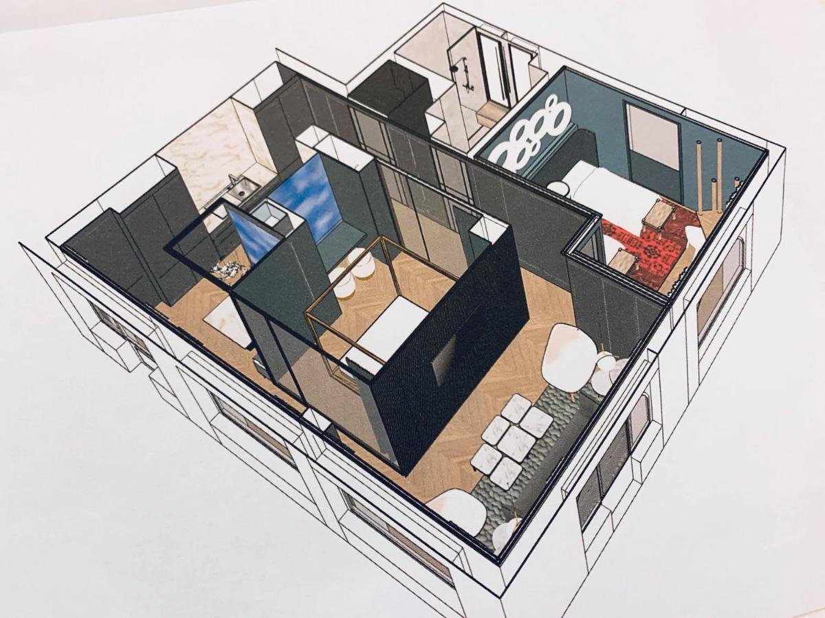 Appartement de 60 m2 tout juste rénové à Saint Malo Intra-Muros Exterior foto